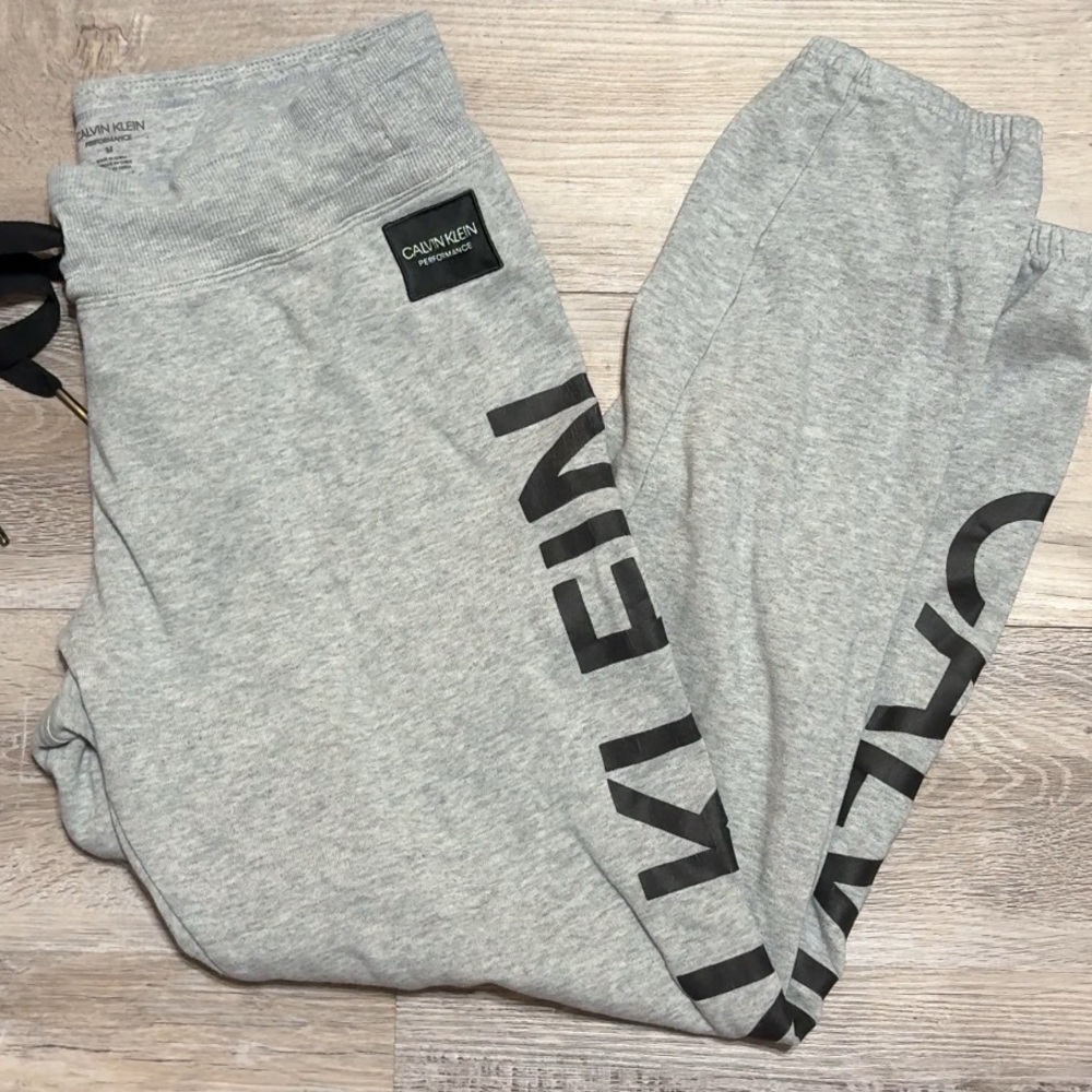 Calvin Klein Light Gray Performance Sweatpants